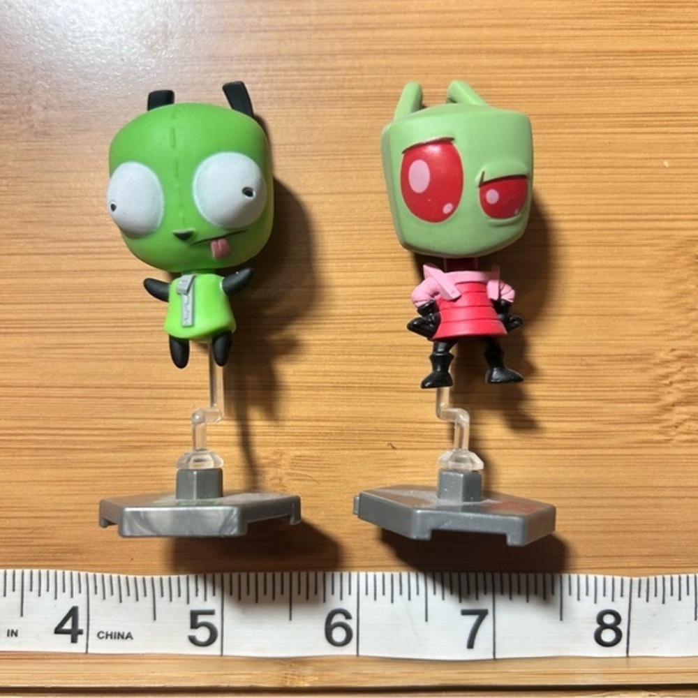 Invader Zim Bobble Blips GIR & Gaz Figures Funko Nickelodeon 2000s